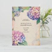 Vintage Botanische Bloemige Save the Date Kaart (Staand voorkant)