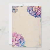 Vintage Botanische Bloemige Save the Date Kaart (Achterkant)