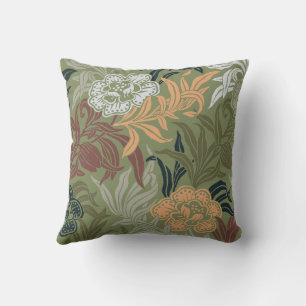 Vintage botanische bloempatroon – Art Nouveau Kussen