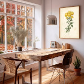 Vintage botanische canvas wandkunst print
