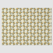 Vintage botanische citroen- en bladervouw papier (Voorkant)