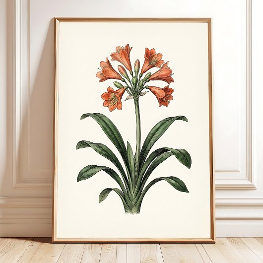 Vintage Botanische Cottagecore Canvasprint Poster