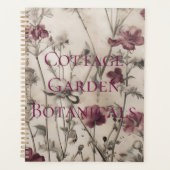 Vintage botanische Cottagecore tuin Planner (Voorkant)