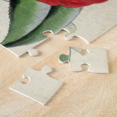 Vintage Botanische Crimson Camellia Legpuzzel (Zijkant)