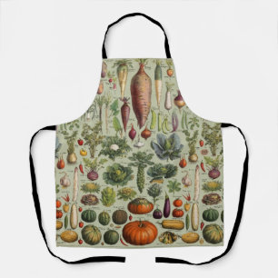 vintage botanische Franse moestuin groenten Schort
