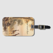 Vintage botanische giraffen, aanpasbaar  bagagelabel (Voorkant (horizontaal))