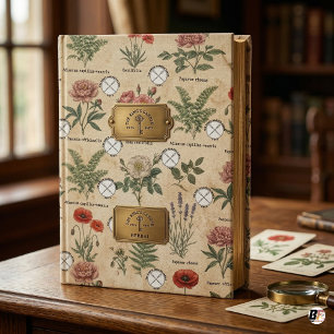 Vintage botanische illustratie met Latijnse namen Cadeaupapier