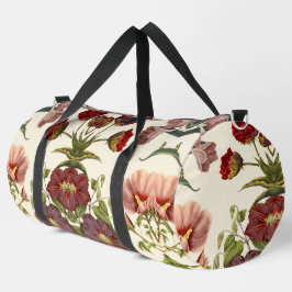 Vintage botanische illustratie met rode  plunjezak
