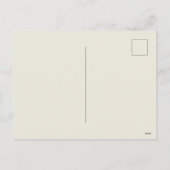 Vintage Botanische illustratie Vakantiek Briefkaar Feestdagenkaart (Achterkant)