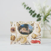 Vintage Botanische illustratie Vakantiek Briefkaar Feestdagenkaart (Staand voorkant)