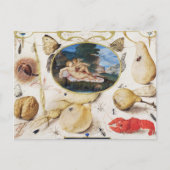 Vintage Botanische illustratie Vakantiek Briefkaar Feestdagenkaart (Voorkant)