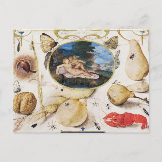 Vintage Botanische illustratie Vakantiek Briefkaar Feestdagenkaart (Voorkant)