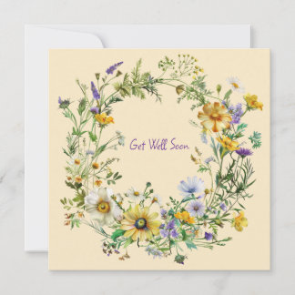 Vintage botanische krans kunst notitiekaarten notitiekaartje