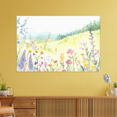 Vintage Botanische Muurdecoratie Canvas Afdruk (Insitu (Woonkamer))