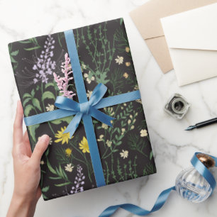 Vintage Botanische Nacht Cadeaupapier