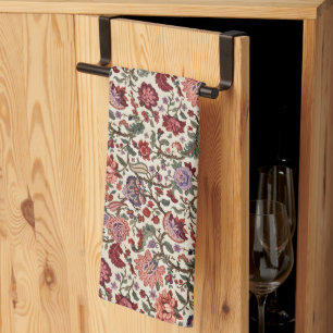 Vintage botanische paisley bloempatroon – Overnadi Theedoek