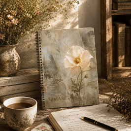 Vintage Botanische Papaver Collage Mediterraanse K Notitieboek