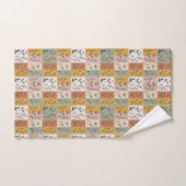 Vintage Botanische Patchwork Bloemendoek Handdoek (Handdoek)