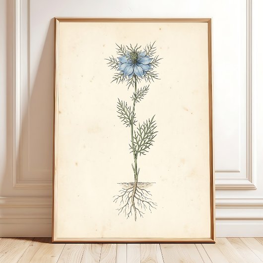 Vintage Botanische Print Canvas Kunst