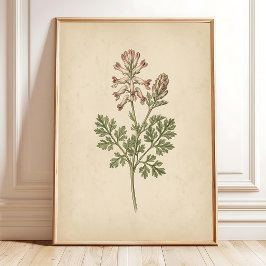 Vintage botanische print wandkunst Boho stijl