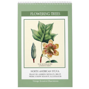 Vintage Botanische Redoute Bloeiende Bomen 2027 Kalender