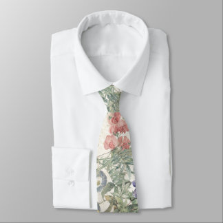 Vintage Botanische Redoute Floral Garden Stropdas