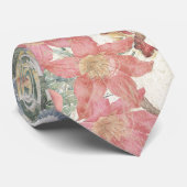 Vintage Botanische Redoute Floral Garden Stropdas (Opgerold)