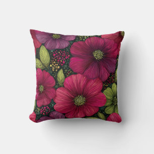 Vintage Botanische Romantische Chic Bloemrijke Sti Kussen