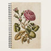 Vintage botanische Roos Planner (Voorkant)