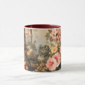 Vintage botanische scène met palmen mok (Midden)