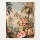 Vintage botanische scène met palmen planner (Achterkant)