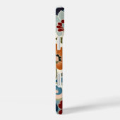 Vintage botanische spiraal bloempatroon Case-Mate iPhone case (Achterkant / Rechts)