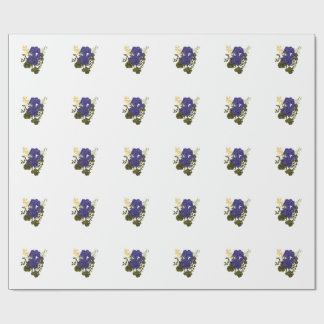 Vintage botanische sticker cadeaupapier