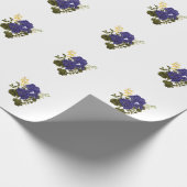 Vintage botanische sticker cadeaupapier (Hoek)