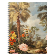 Vintage Botanische Tropische Palmen
