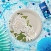 Vintage Botanische Tuin Gardenia Bloem Papieren Bordje (Feest)