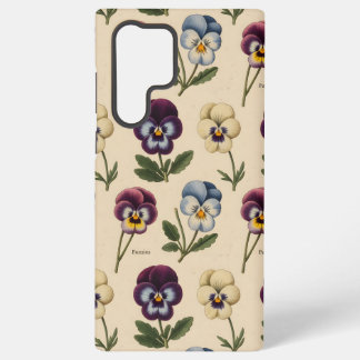 Vintage Botanische Viooltjes | Antieke Bloemen Samsung Galaxy Hoesje