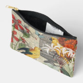 Vintage Botanische Vogel Natuur Antiek Tropisch Etui (Open)