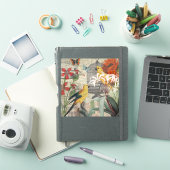 Vintage Botanische Vogel Natuur Antiek Tropisch Sticker (iPad Cover)