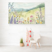 Vintage botanische wanddecoratie spandoek (Insitu)