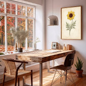 Vintage botanische wandkunst canvasprint poster