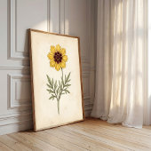 Vintage botanische wandkunst canvasprint poster