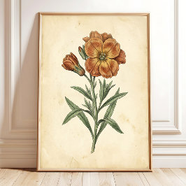 Vintage botanische wandkunst canvasprint poster