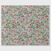 Vintage botanische wilde roos cadeaupapier zachte (Vlak)