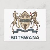 Vintage Botswana Briefkaart (Voorkant)
