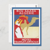 Vintage Bou Saada Algerije Briefkaart (Voorkant / Achterkant)