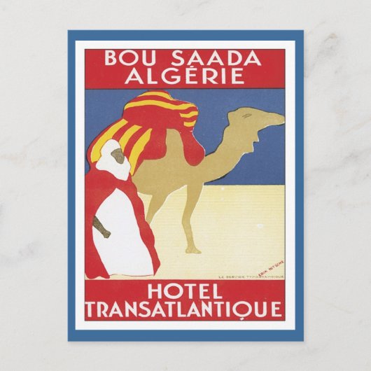 Vintage Bou Saada Algerije Briefkaart (Voorkant)