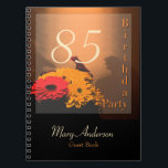 Vintage Bouquet 85th Birthday Party Guest Book Notitieboek<br><div class="desc">Customizable 85th Birthday Guest Book with a manipulated fotograph (filter) to create vintage effect.</div>