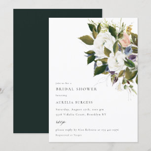 Vintage Bouquet Floral Bridal Shower Kaart