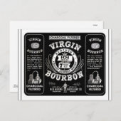 Vintage Bourbon Label Briefkaart (Voorkant / Achterkant)